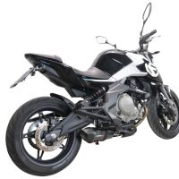 Escape compatible con Cf Moto 650 Mt 2021-2024, Gpe Ann. Poppy, Escape homologaedo, legal para mercados fuera de la UE, incluido tubo de enlace y db killer extraíble 