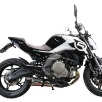 Escape compatible con Cf Moto 650 Mt 2021-2024, Gpe Ann. Titanium, Escape homologaedo, legal para mercados fuera de la UE, incluido tubo de enlace y db killer extraíble 