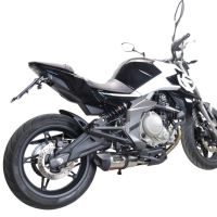 Escape compatible con Cf Moto 650 Mt 2021-2024, Gpe Ann. Titanium, Escape homologaedo, legal para mercados fuera de la UE, incluido tubo de enlace y db killer extraíble 