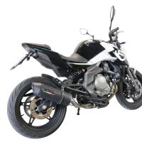 GPR escape compatible con  Cf Moto 650 Mt 2019-2020, Furore Evo4 Nero, Escape legal, homologado, silenciador con catalizador, db killer desmontable y tubo de conexión específico 