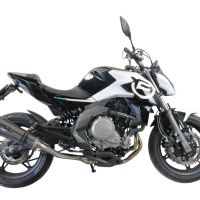 GPR escape compatible con  Cf Moto 400 NK 2021-2023, New Grand Prix Evo Poppy, Escape legal, homologado, silenciador con catalizador, db killer desmontable y tubo de conexión específico 