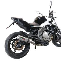 GPR escape compatible con  Cf Moto 650 Mt 2019-2020, M3 Inox , Escape legal, homologado, silenciador con catalizador, db killer desmontable y tubo de conexión específico 