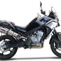 Escape compatible con Cf Moto 800 Mt Touring 2022-2024, GP Evo4 Titanium, Escape legal, homologado, silenciador con db killer desmontable y tubo de conexión específico 