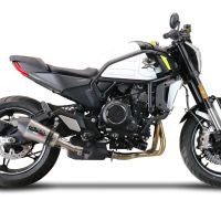 GPR escape compatible con  Cf Moto 700 CL-X Adv 2022-2024, New Grand Prix Evo Titanium, Escape legal, homologado, silenciador con db killer desmontable y tubo de conexión específico 