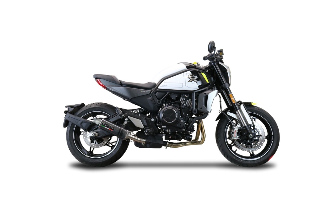 GPR escape compatible con  Cf Moto 700 CL-X Sport 2022-2024, M3 Poppy , Escape legal, homologado, silenciador con db killer desmontable y tubo de conexión específico 