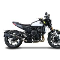 GPR escape compatible con  Cf Moto 700 CL-X Sport 2022-2024, M3 Poppy , Escape legal, homologado, silenciador con db killer desmontable y tubo de conexión específico 