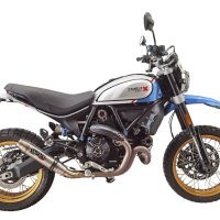 GPR escape compatible con  Ducati Scrambler 800 Icon -Icon Dark 2021-2022, Deeptone Inox, Escape legal, homologado, silenciador con catalizador, db killer desmontable y tubo de conexión específico 