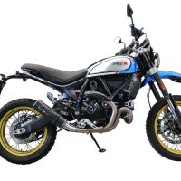 GPR escape compatible con  Ducati Scrambler 800 Nightshift -Urban Motard 2021-2022, M3 Black Titanium, Escape legal, homologado, silenciador con catalizador, db killer desmontable y tubo de conexión específico 