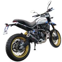 GPR escape compatible con  Ducati Scrambler 800 Nightshift -Urban Motard 2021-2022, M3 Black Titanium, Escape legal, homologado, silenciador con catalizador, db killer desmontable y tubo de conexión específico 