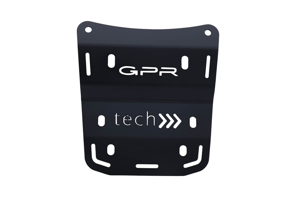 GPR TECH compatible con  Ducati Multistrada V4 / V4S / V4S Sport 1100 2021/2024 Baúl Alpi-Tech en aluminio, color negro con placa específica incluida Capacidad Litros 35
