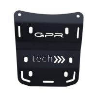 GPR TECH compatible con  Ducati Multistrada V4 / V4S / V4S Sport 1100 2021/2024 Baúl Alpi-Tech en aluminio, color negro con placa específica incluida Capacidad Litros 35