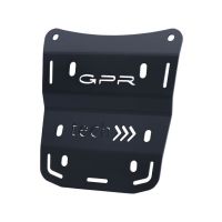 GPR TECH compatible con  Ducati Multistrada V4 / V4S / V4S Sport 1100 2021/2024 Baúl Alpi-Tech en aluminio, color negro con placa específica incluida Capacidad Litros 45