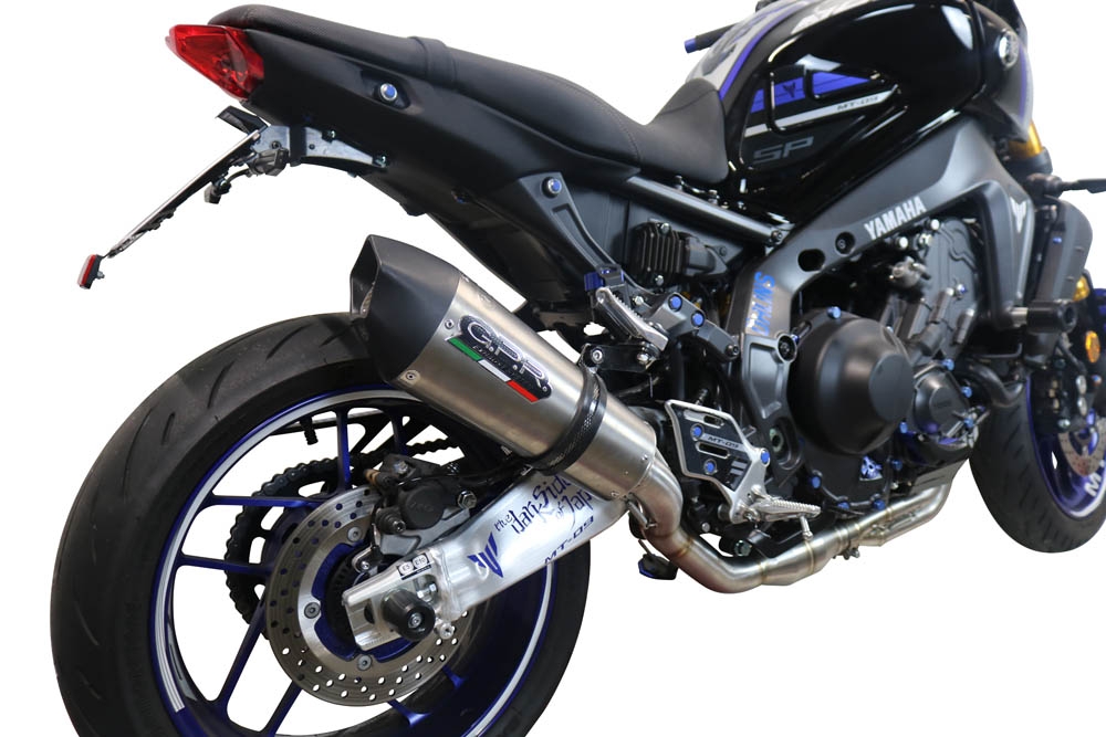 Escape compatible con Yamaha Mt-09 2021-2023, Gpe Ann. titanium, Escape completo, no legal para países de la UE, con db killer extraíble 