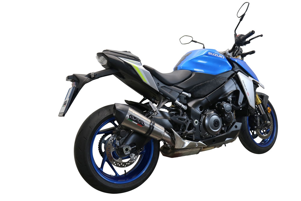 Escape compatible con Suzuki Gsx-S 1000 GT 2021-2025, GP Evo4 Titanium, Escape legal, homologado, silenciador con db killer desmontable y tubo de conexión específico 