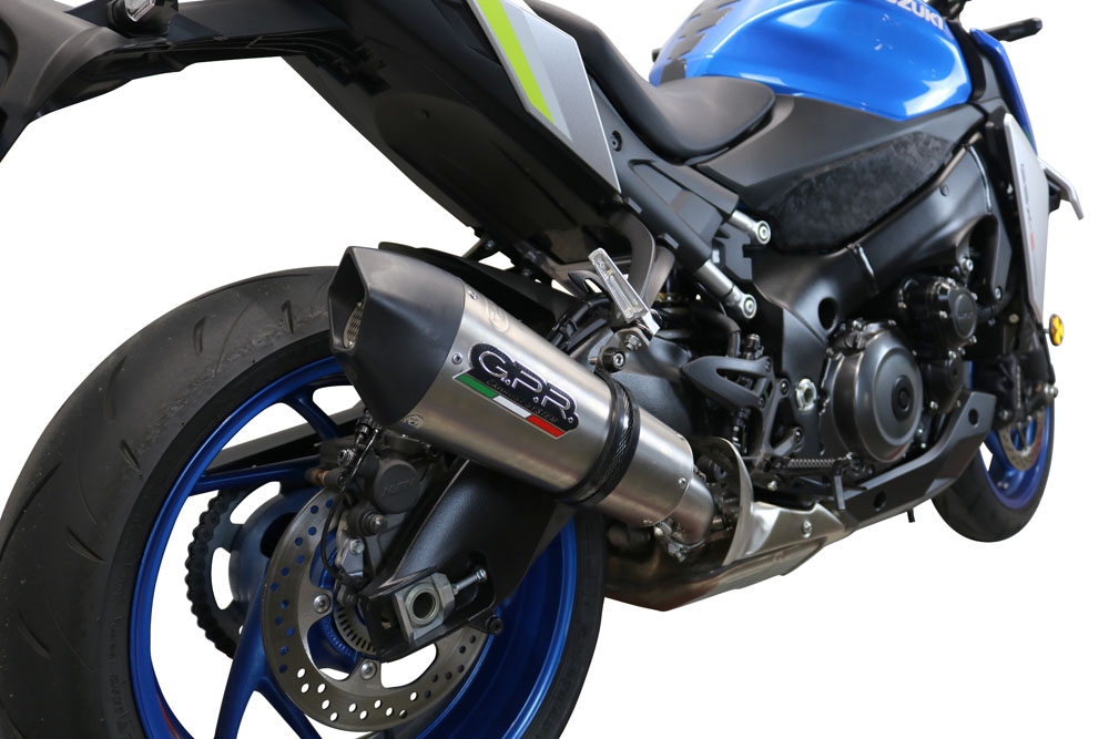 Escape compatible con Suzuki Gsx-S 1000 GT 2021-2025, GP Evo4 Titanium, Escape legal, homologado, silenciador con db killer desmontable y tubo de conexión específico 