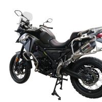Escape compatible con Voge 650DSX 2021-2024, Gpe Ann. titanium, Escape homologaedo, legal para mercados fuera de la UE, incluido tubo de enlace y db killer extraíble 