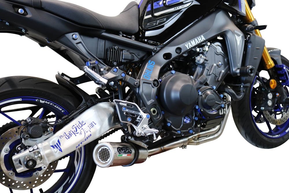 Escape compatible con Yamaha Mt-09 2021-2024, M3 Inox , Escape completo, no legal para países de la UE, con db killer extraíble 