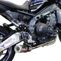 Escape compatible con Yamaha Mt-09 2021-2024, M3 Inox , Escape completo, no legal para países de la UE, con db killer extraíble 