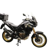 Baúl GPR TECH compatible con  Honda Crf 1100 L Africa Twin 2020/2024 e5 Baúl Alpi-Tech en aluminio, color negro con placa específica incluida Capacidad Litros 55