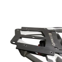 Baúl GPR TECH compatible con  Suzuki V-Strom Dl 650 2017/2020 e4 Baúl Alpi-Tech en aluminio, color negro con placa específica incluida Capacidad Litros 45