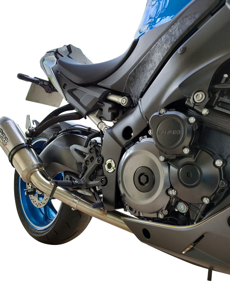 GPR escape compatible con Suzuki Gsx-S 1000  2015-2016, Furore Nero, Escape completo racing, incluyendo colector y db killer desmontable, sin homologación 