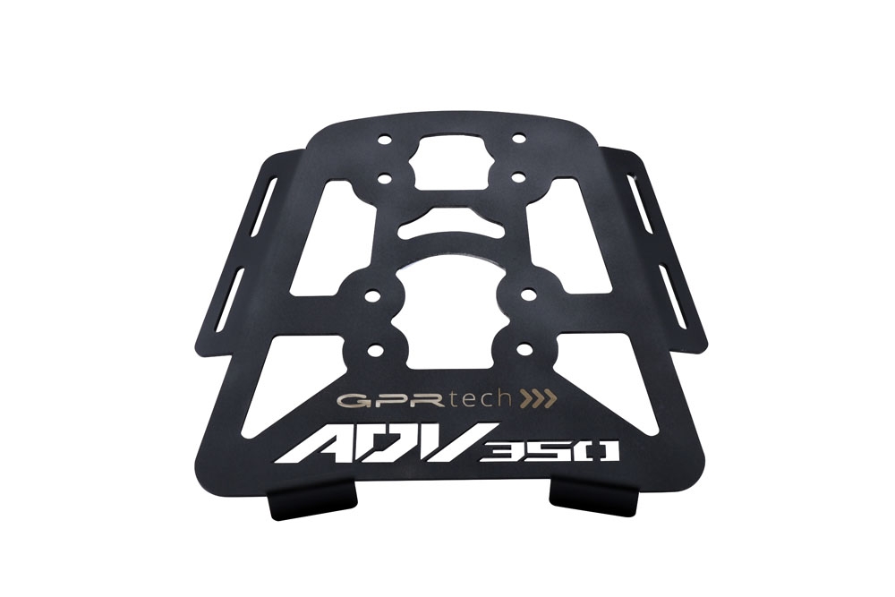 Baúl GPR TECH compatible con  Honda Forza 300 2018/2023 Baúl Alpi-Tech en aluminio, color negro con placa específica incluida Capacidad Litros 45