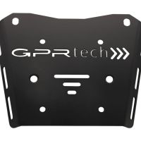 Baúl GPR TECH compatible con  Honda Transalp 750  2023/2024 e5 Baúl Alpi-Tech en aluminio, color negro con placa específica incluida Capacidad Litros 45
