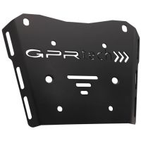 Baúl GPR TECH compatible con  Honda Transalp 750  2023/2024 e5 Baúl Alpi-Tech en aluminio, color negro con placa específica incluida Capacidad Litros 45
