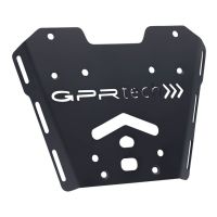 GPR TECH compatible con  Honda X-Adv 750 2017/2020 e4 Baúl Alpi-Tech en aluminio, color negro con placa específica incluida Capacidad Litros 45