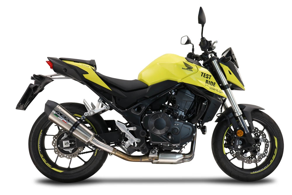GPR escape compatible con  Honda CB 750 Hornet  2023-2024, New Grand Prix Evo Titanium, Escape legal, homologado, silenciador con db killer desmontable y tubo de conexión específico 
