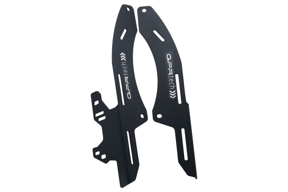 Baúl GPR TECH compatible con  Honda Crf 300 L / Rally 2021/2024 e5 Baúl Alpi-Tech en aluminio color plata, incluye portaequipajes específico de aluminio y placa especifica de acero. Capacidad Litros 26