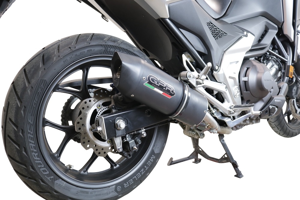 Escape compatible con Honda Nc 750 X - S Dct 2021-2023, Furore Evo4 Nero, Escape legal, homologado, silenciador con db killer desmontable y tubo de conexión específico 