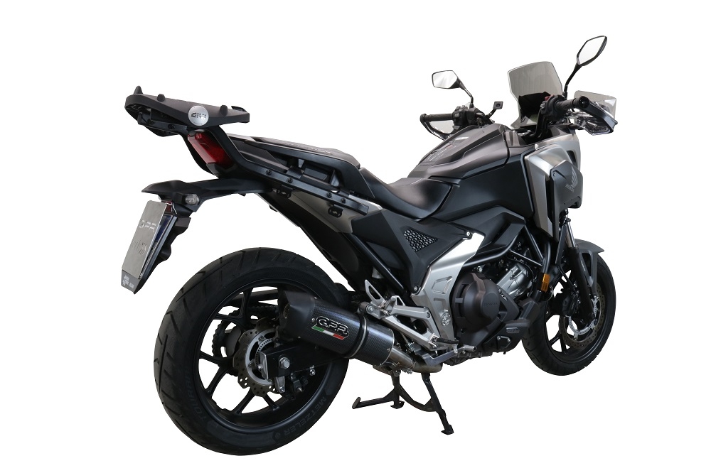 Escape compatible con Honda Nc 750 X - S Dct 2021-2023, Furore Evo4 Poppy, Escape legal, homologado, silenciador con db killer desmontable y tubo de conexión específico 