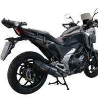 Escape compatible con Honda Nc 750 X - S Dct 2021-2023, Furore Evo4 Poppy, Escape legal, homologado, silenciador con db killer desmontable y tubo de conexión específico 