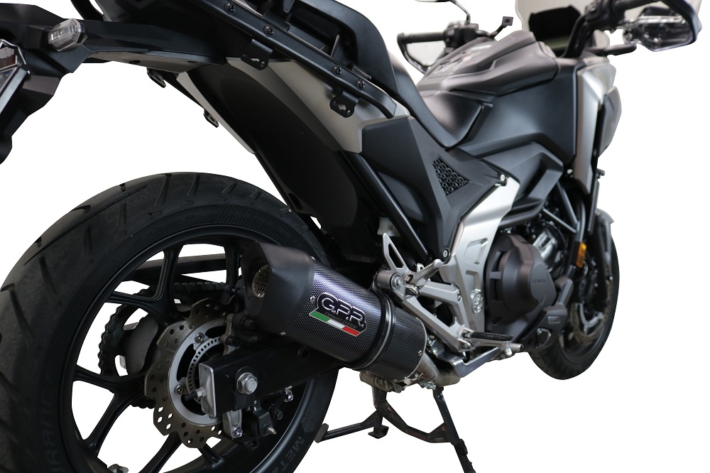 Escape compatible con Honda Nc 750 X - S Dct 2021-2023, Furore Evo4 Poppy, Escape legal, homologado, silenciador con db killer desmontable y tubo de conexión específico 