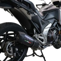 Escape compatible con Honda Nc 750 X - S Dct 2021-2023, Furore Evo4 Poppy, Escape legal, homologado, silenciador con db killer desmontable y tubo de conexión específico 