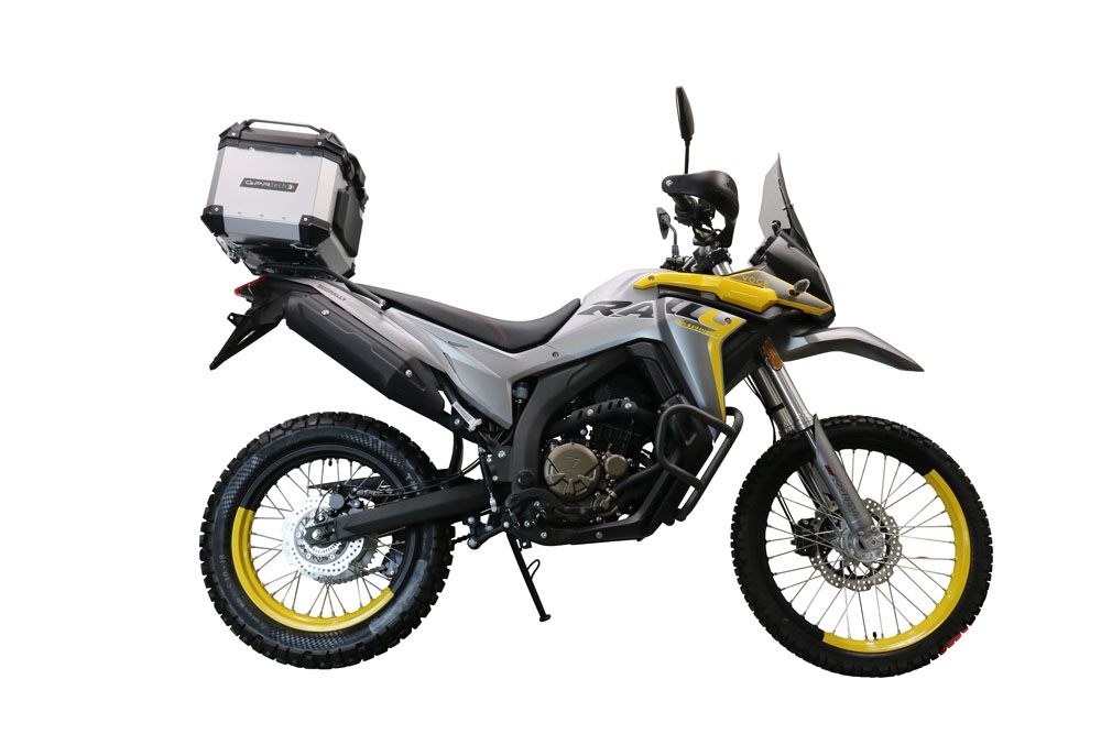 Baúl GPR TECH compatible con  Voge 300Rally 2022/2024 e5 Baúl Alpi-Tech en aluminio color plata con placa específica incluida Capacidad Litros 35