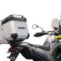 Baúl GPR TECH compatible con  Voge 300Rally 2022/2024 e5 Baúl Alpi-Tech en aluminio color plata con placa específica incluida Capacidad Litros 35