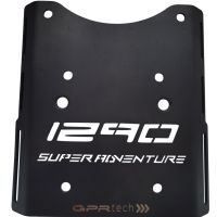 Baúl GPR TECH compatible con  Ktm Adventure 790 2018/2020 e4 Baúl Alpi-Tech en aluminio, color negro con placa específica incluida Capacidad Litros 35