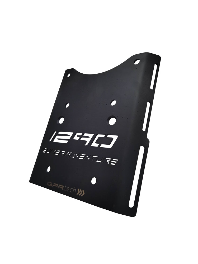 Baúl GPR TECH compatible con  Ktm Lc 8 1290 Super Adventure R/S 2021/2024 e5 Baúl Alpi-Tech en aluminio, color negro con placa específica incluida Capacidad Litros 45