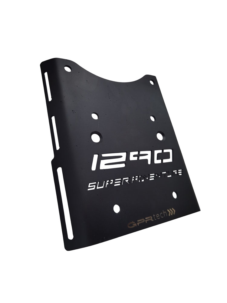 Baúl GPR TECH compatible con  Ktm Lc 8 1290 Super Adventure R/S 2021/2024 e5 Baúl Alpi-Tech en aluminio, color negro con placa específica incluida Capacidad Litros 45