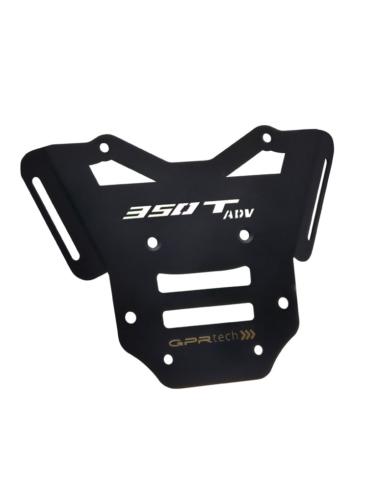 Baúl GPR TECH compatible con  Zontes 350 T1 ADV 2022/2024 e5 Baúl Alpi-Tech en aluminio, color negro con placa específica incluida Capacidad Litros 45