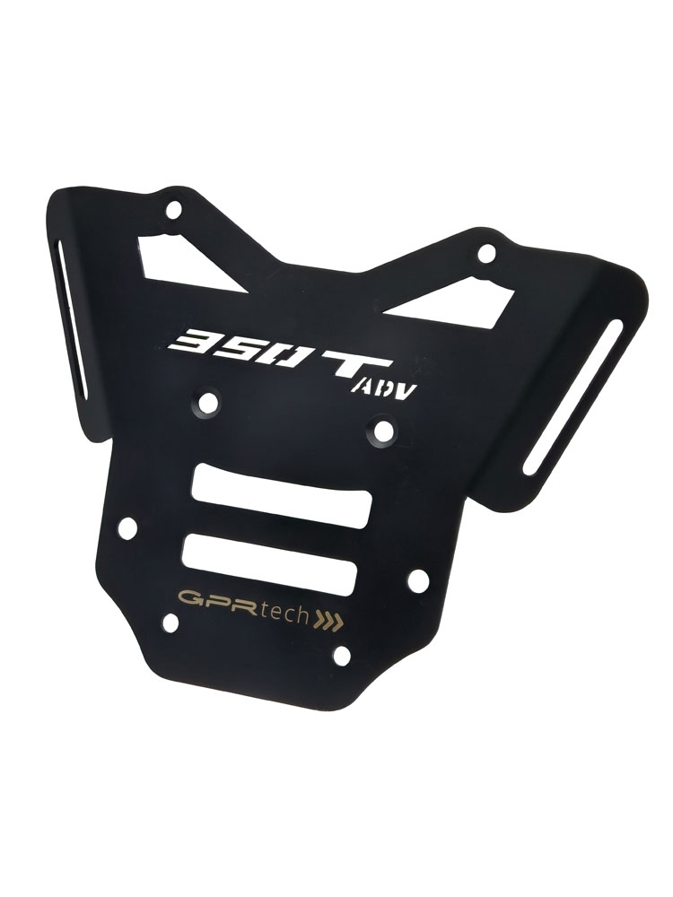 Baúl GPR TECH compatible con  Zontes 350 T1 ADV 2022/2024 e5 Baúl Alpi-Tech en aluminio, color negro con placa específica incluida Capacidad Litros 45