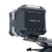 Baúl GPR TECH compatible con  Zontes 350 T1 ADV 2022/2024 e5 Baúl Alpi-Tech en aluminio, color negro con placa específica incluida Capacidad Litros 45