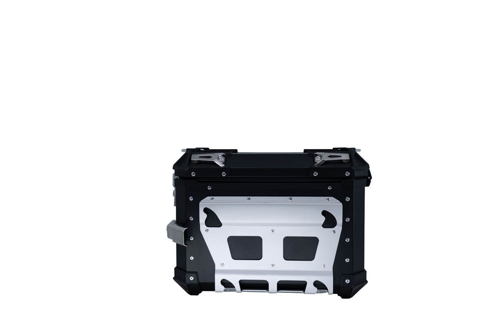 GPR TECH Par de maletas laterales en aluminio sin rack específico, color negro  Capacidad 38 LT. + 38 LT. Capacidad 38 LT. + 38 LT.