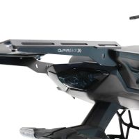 GPR TECH compatible con  Kawasaki Versys 650 2021/2022 e5 Baúl Alpi-Tech en aluminio, color negro con placa específica incluida Capacidad Litros 35