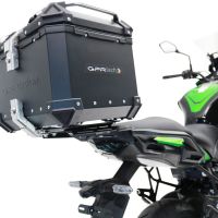 GPR TECH compatible con  Kawasaki Versys 650 2021/2022 e5 Baúl Alpi-Tech en aluminio, color negro con placa específica incluida Capacidad Litros 35