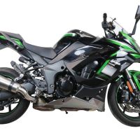 Escape compatible con Kawasaki Ninja 1000 Sx 2021-2024, Gpe Ann. titanium, Escape racing, silenciador con tubo de conexion, articulo sin homologacion 