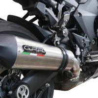 Escape compatible con Kawasaki Ninja 1000 Sx 2021-2024, Gpe Ann. titanium, Escape racing, silenciador con tubo de conexion, articulo sin homologacion 