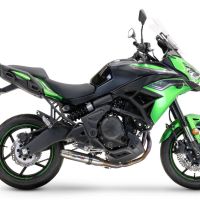 GPR escape compatible con  Kawasaki Versys 650 2017-2020, Deeptone Inox, Escape completo racing, incluyendo colector y db killer desmontable, sin homologación 